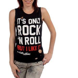 Rolling Stones It's Only Rock N Roll Official Muscle Tank Top S NWT